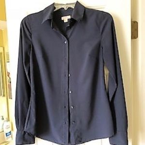 Navy Blue Long sleeved shirt
